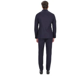 Heren Barba Abito gessato doppiopetto in lana comfort