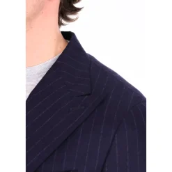 Heren Barba Abito gessato doppiopetto in lana comfort