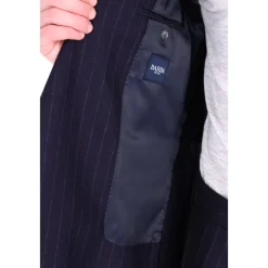 Heren Barba Abito gessato doppiopetto in lana comfort