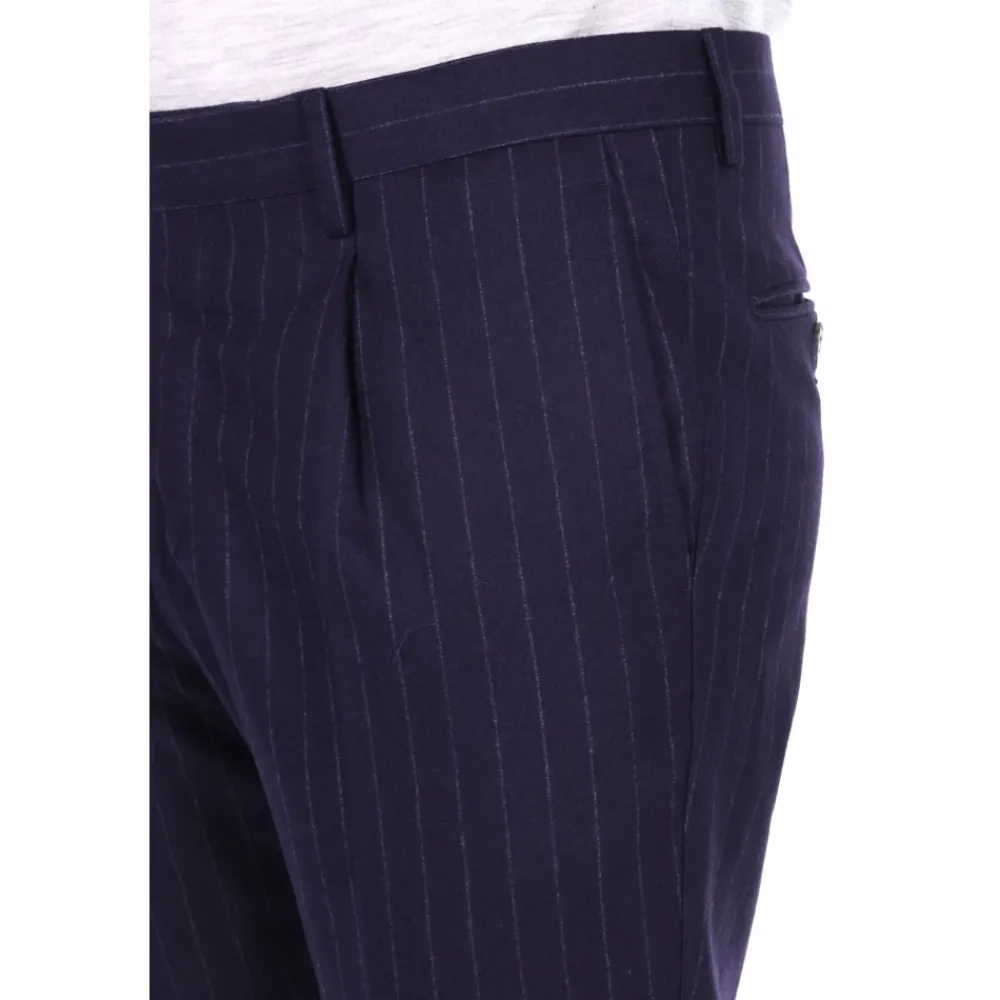 Heren Barba Abito gessato doppiopetto in lana comfort