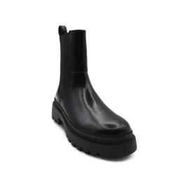 DAMES Love Moschino Chelseaboots^Abrasieve leren enkellaarsjes