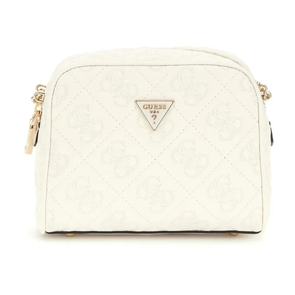 DAMES Guess Toilettassen^Adelasia Multi Comp Off White Schoudertas