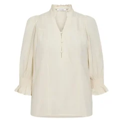DAMES Co'Couture AilaCC Frill SS V-Blouse