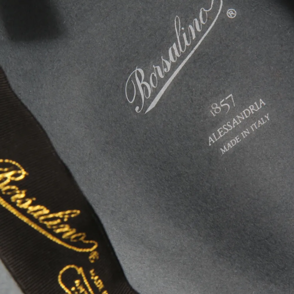 Heren Borsalino Alessandria Medium Hat Made in Italy