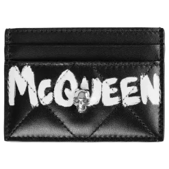 DAMES Alexander McQueen Portefeuilles^Alexander Queen Leren Portemonnee