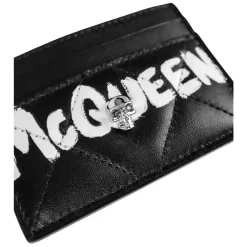 DAMES Alexander McQueen Portefeuilles^Alexander Queen Leren Portemonnee