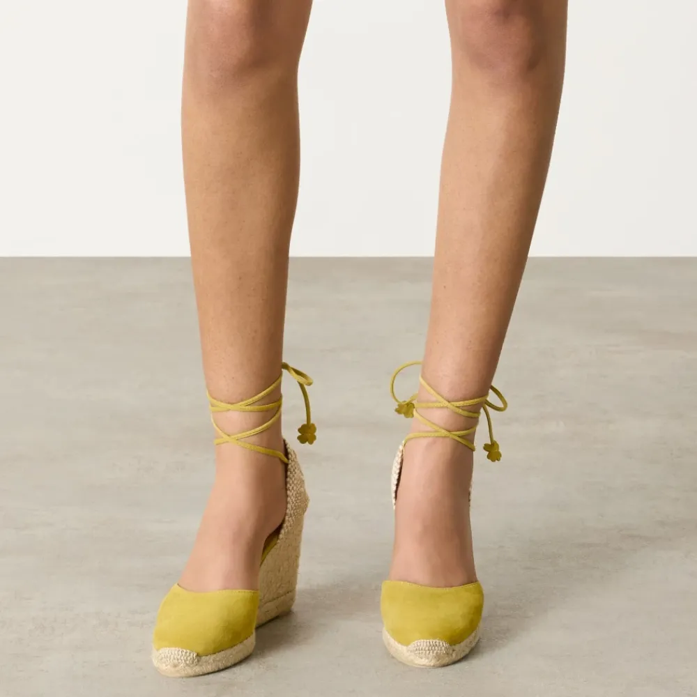 DAMES Castañer Sleehakken^Alpargata met 9 cm sleehak