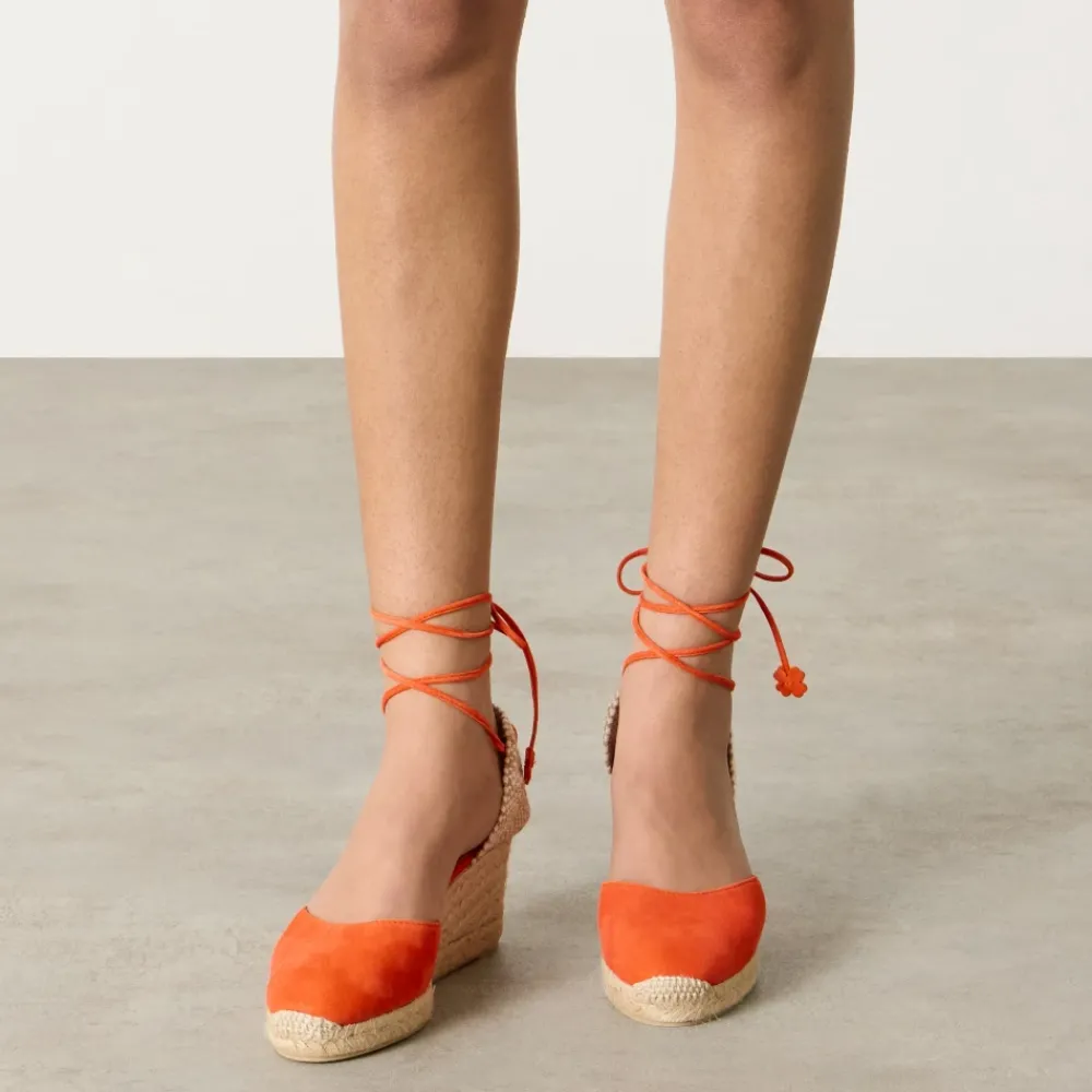 DAMES Castañer Alpargata met 7 cm sleehak