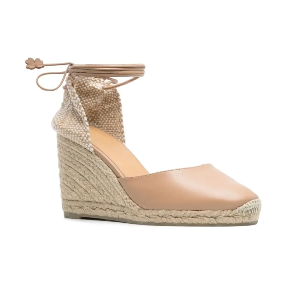 DAMES Castañer Amandel Beige Sleehak Schoenen