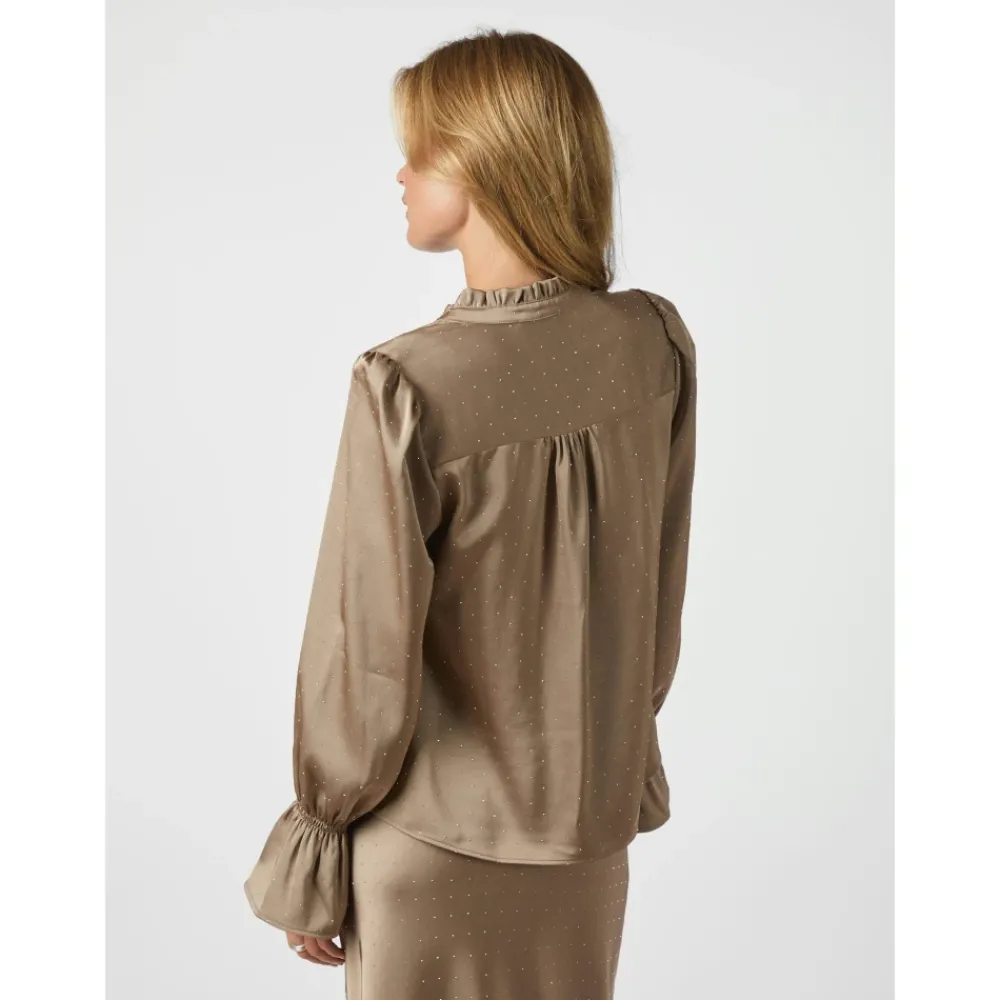 DAMES Neo Noir Amara Heavy Sateen Bedaz Blouse