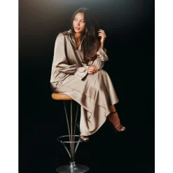 DAMES Neo Noir Amara Heavy Sateen Bedaz Blouse