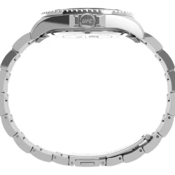 Heren Timex Analoge Roestvrijstalen Horloge met Vouwsluiting