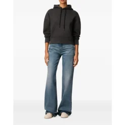 DAMES Ami Paris Antraciet Hoodie met voorzak