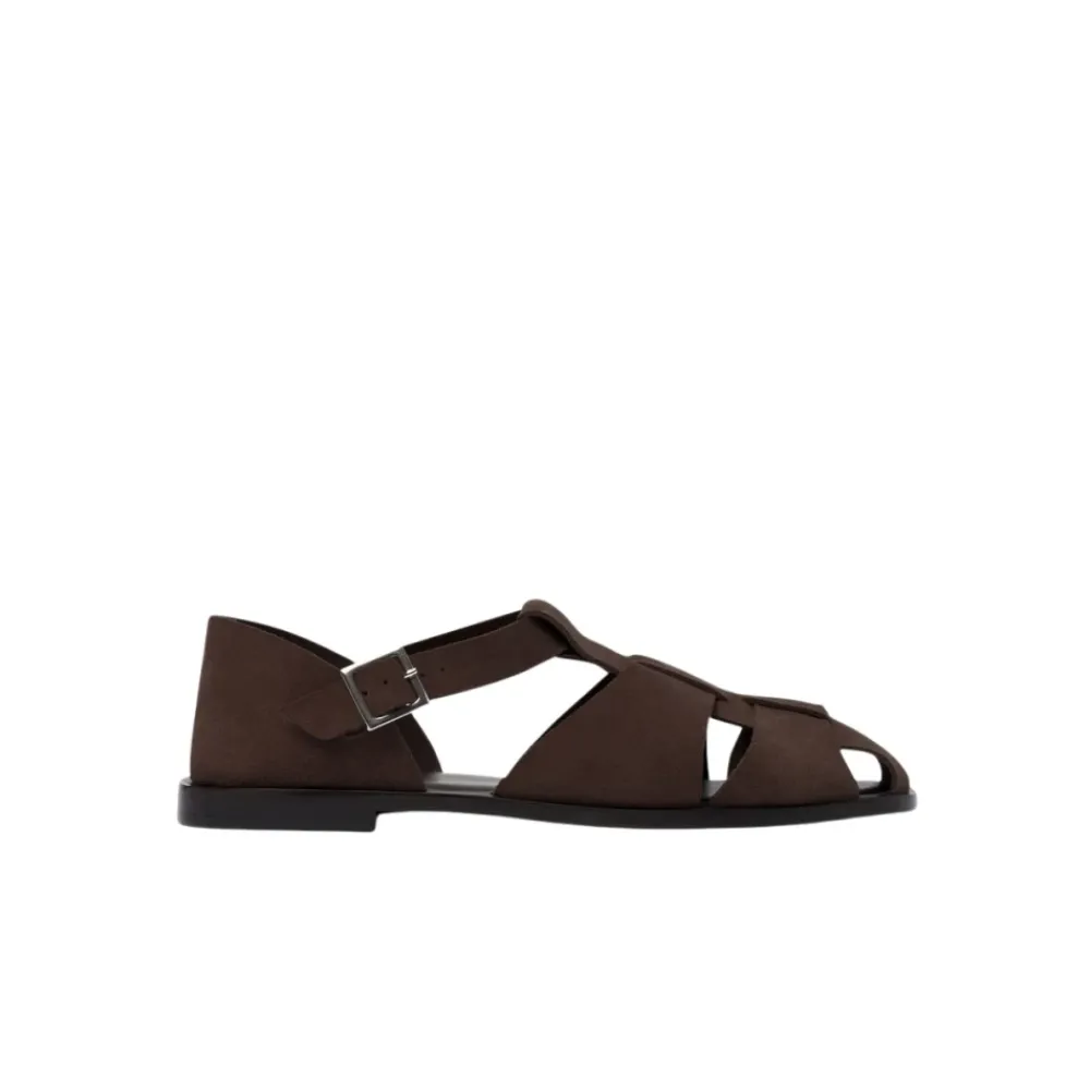Heren Scarosso Sandalen^Apollo Platte Sandaal