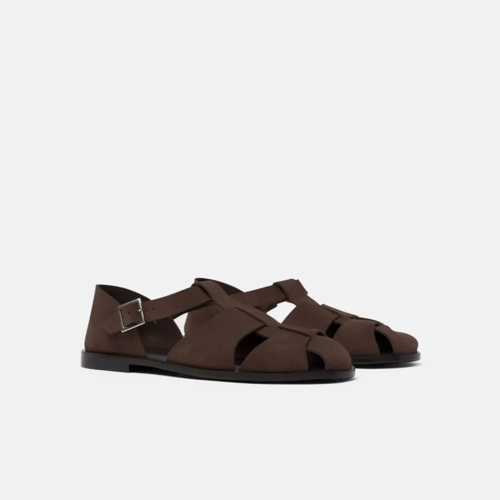 Heren Scarosso Sandalen^Apollo Platte Sandaal