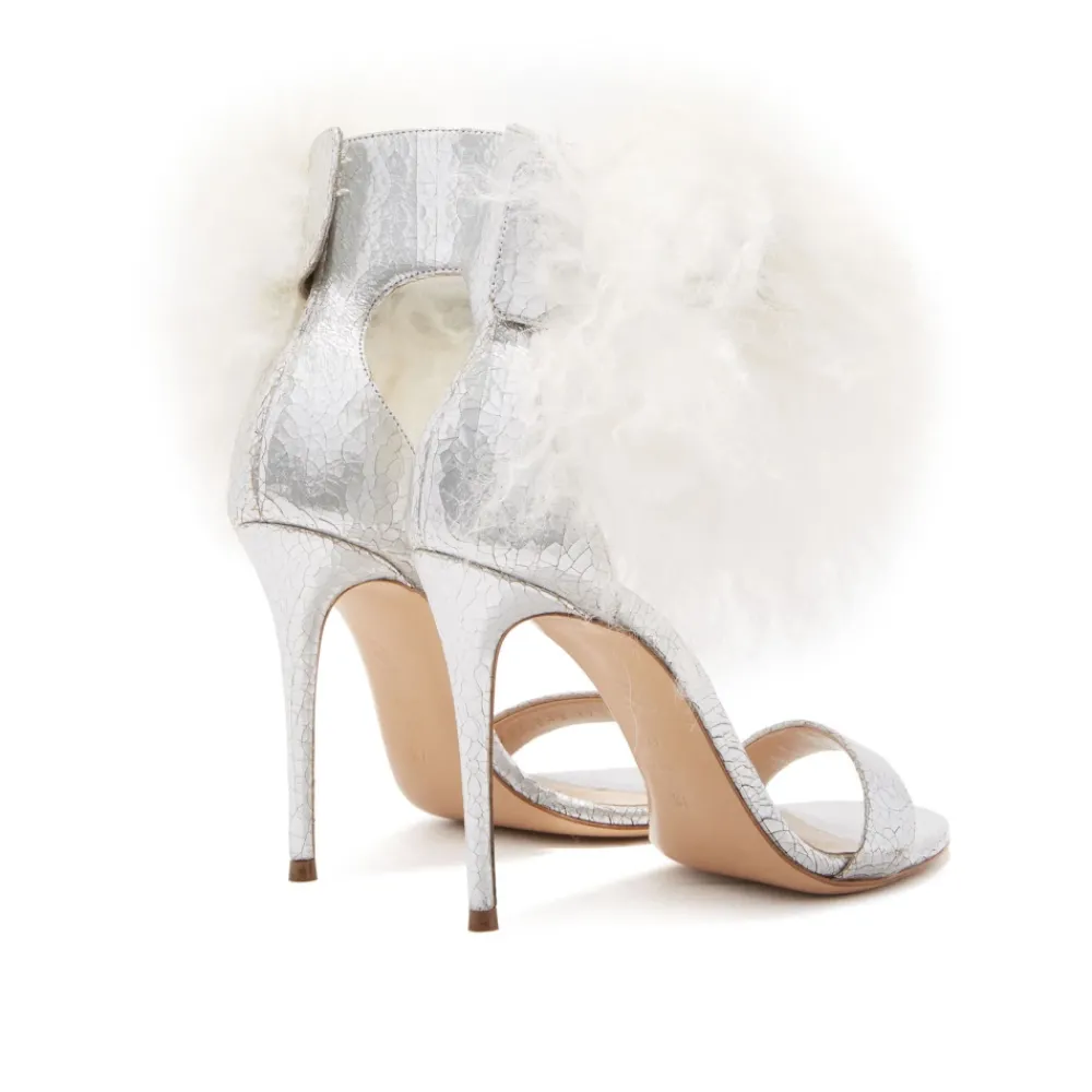 DAMES Casadei Aria Sandaal met Fluffy Fur Gesp