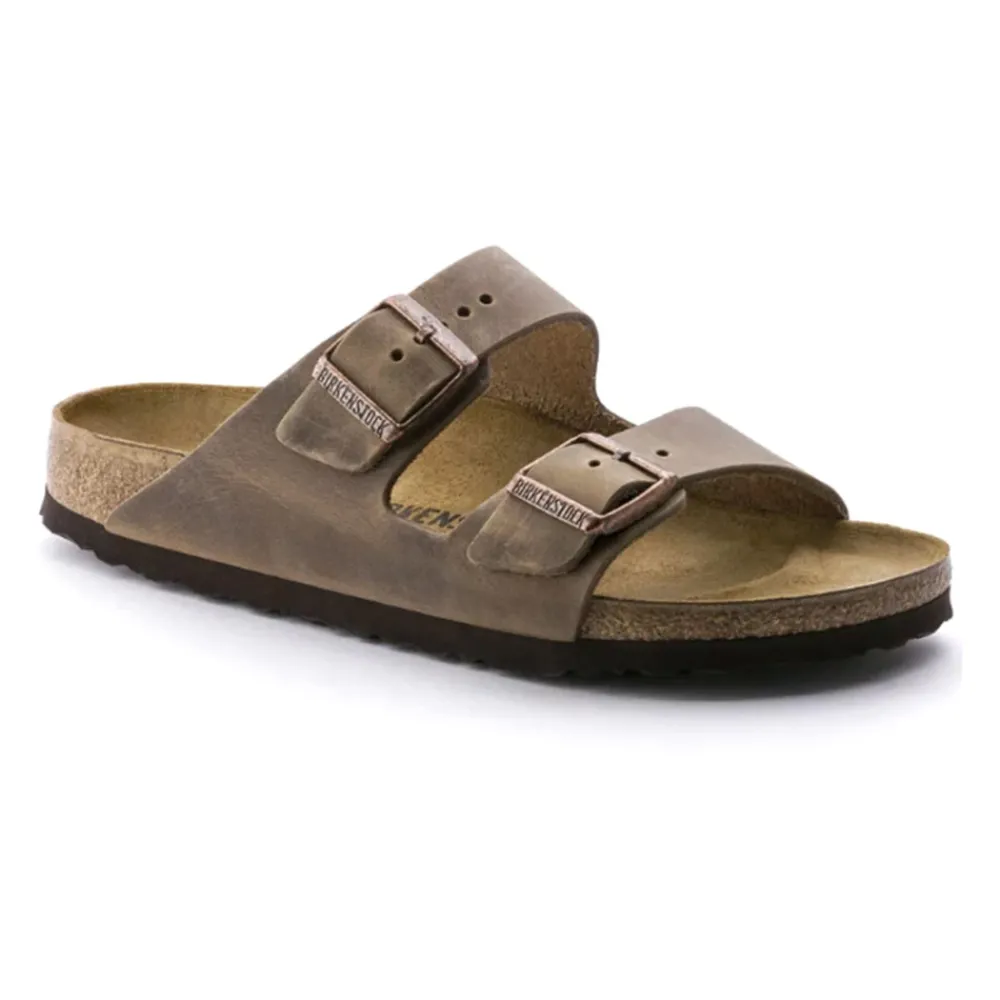 Heren Birkenstock Arizona Geolied Leren Sandalen Smal
