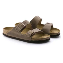 Heren Birkenstock Arizona Geolied Leren Sandalen Smal