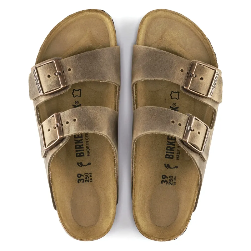 Heren Birkenstock Arizona Geolied Leren Sandalen Smal