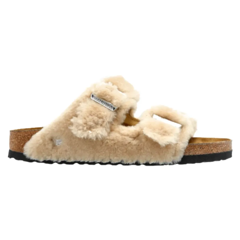 DAMES Birkenstock Arizona Shearling Rivet Logo Smalle Pasvorm