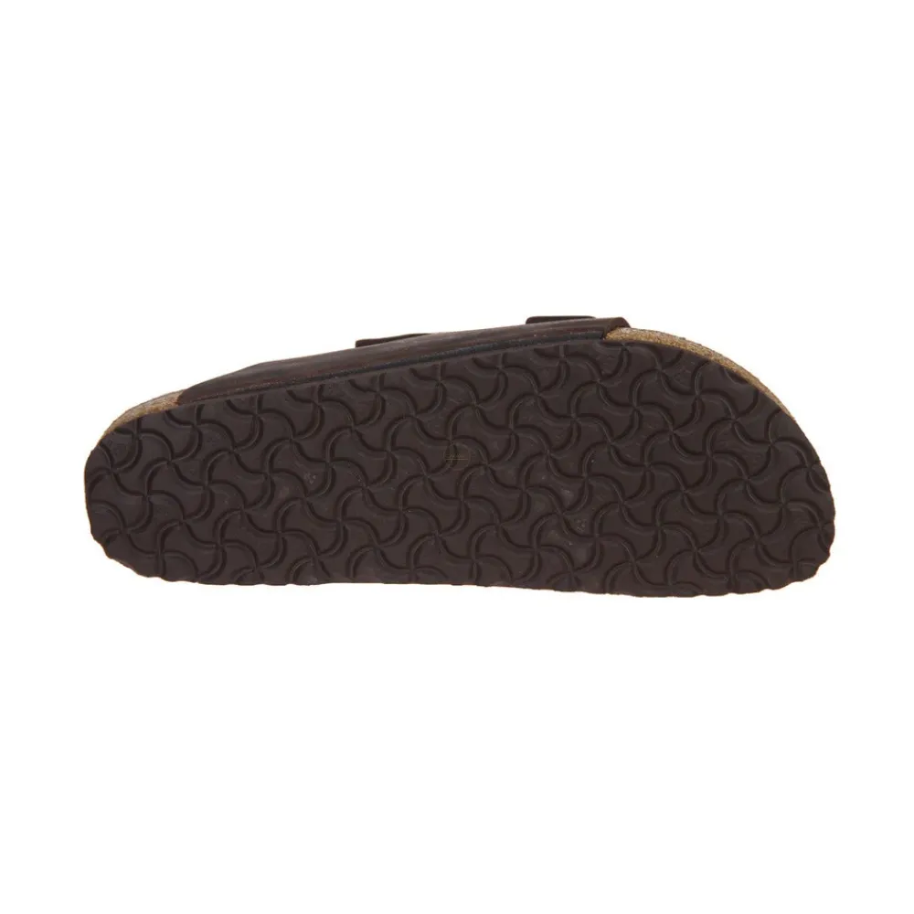 Heren Birkenstock Slippers^Arizona Soft Footbed Oiled Nubuck Leder