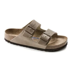 Heren Birkenstock Slippers^Arizona Soft Footbed Oiled Leather Sandalen