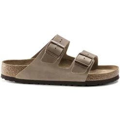 Heren Birkenstock Slippers^Arizona Soft Footbed Oiled Leather Sandalen