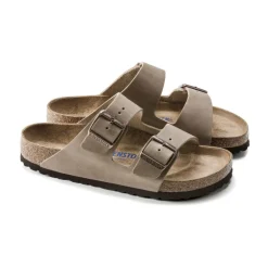 Heren Birkenstock Slippers^Arizona Soft Footbed Oiled Leather Sandalen