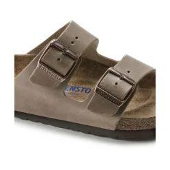 Heren Birkenstock Slippers^Arizona Soft Footbed Oiled Leather Sandalen