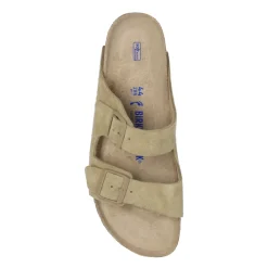 Heren Birkenstock Arizona Soft Footbed Suède Sandalen