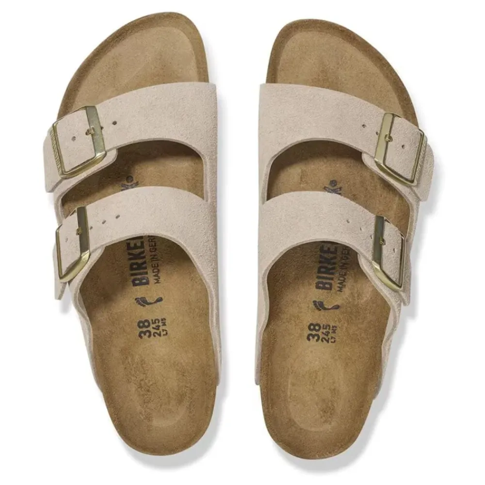 DAMES Birkenstock Arizona Suède Leren Sandalen