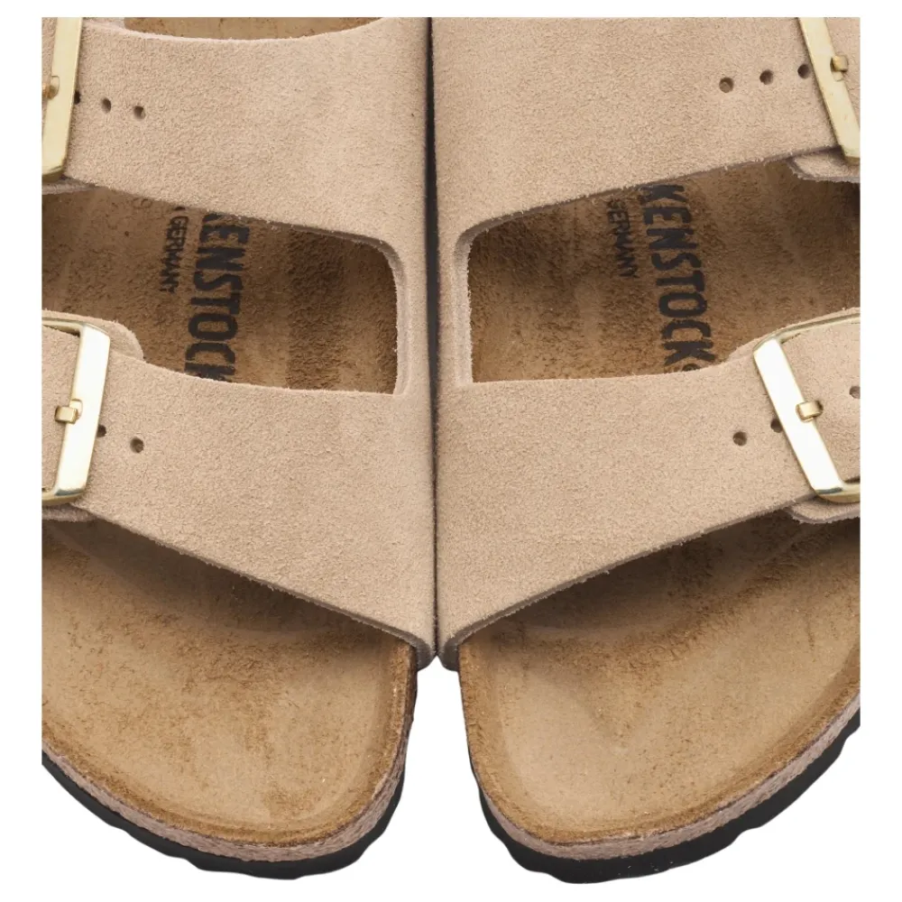 DAMES Birkenstock Arizona Suède Leren Sandalen
