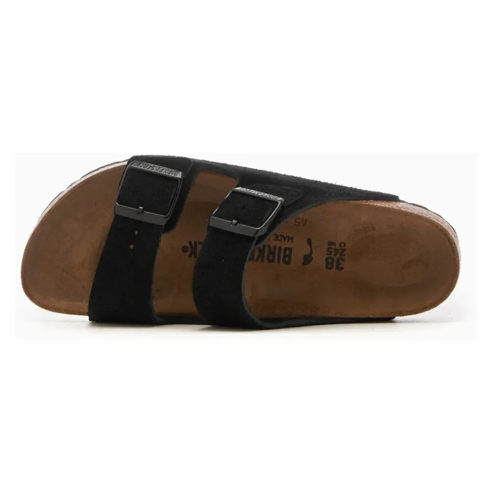 Heren Birkenstock Slippers^Arizona Suède Leren Sandalen