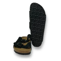 Heren Birkenstock Slippers^Arizona Suède Leren Sandalen