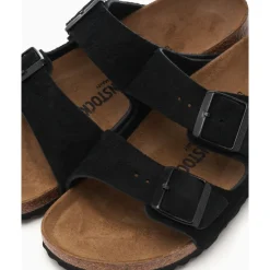 Heren Birkenstock Slippers^Arizona Suède Leren Sandalen