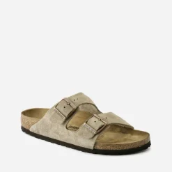 Heren Birkenstock Slippers^Arizona Suède Sandalen Normaal