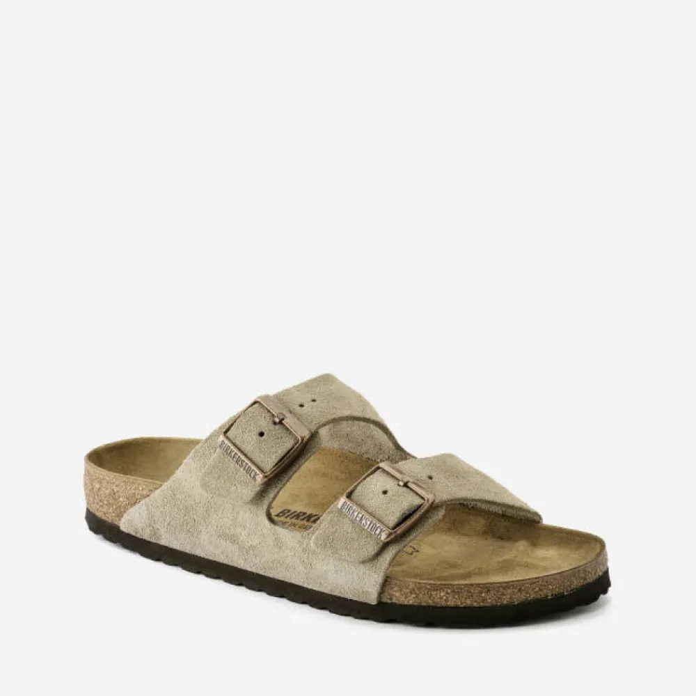 Heren Birkenstock Slippers^Arizona Suède Sandalen Normaal