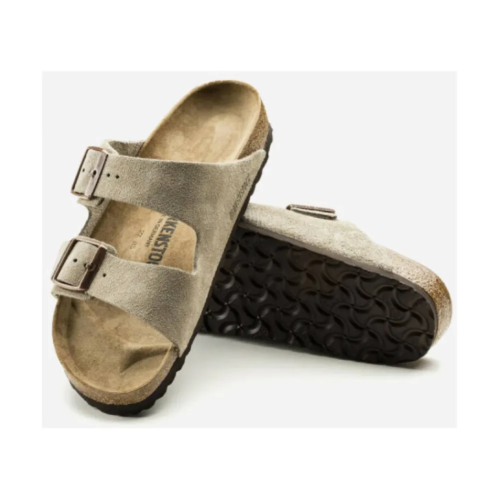 Heren Birkenstock Slippers^Arizona Suède Sandalen Normaal