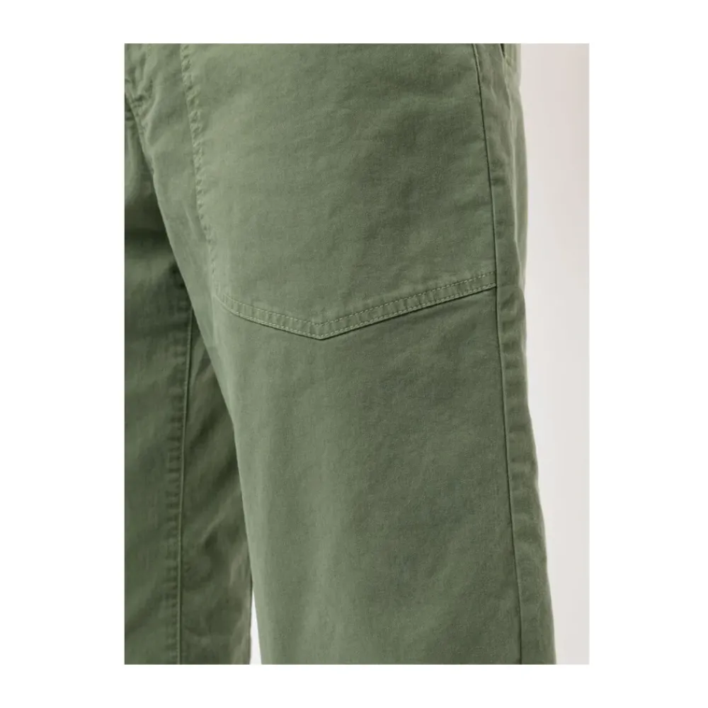 DAMES Nili Lotan Army Green Wide-Leg Trousers