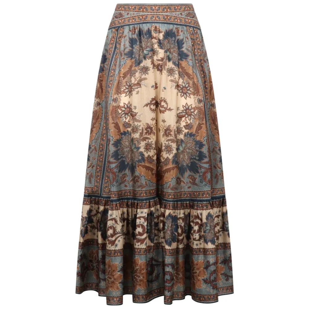 DAMES Zimmermann Rokken^Ascension Tiered Midi Skirt