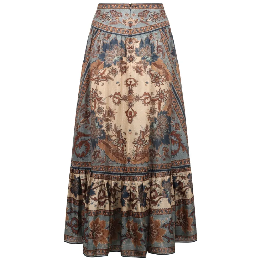 DAMES Zimmermann Rokken^Ascension Tiered Midi Skirt
