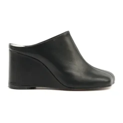 DAMES MM6 Maison Margiela Asymmetric Toe Leather Mules