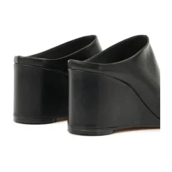 DAMES MM6 Maison Margiela Asymmetric Toe Leather Mules
