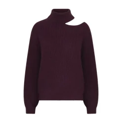 DAMES Dante 6 Asymmetrische Mulberry Red Sweater