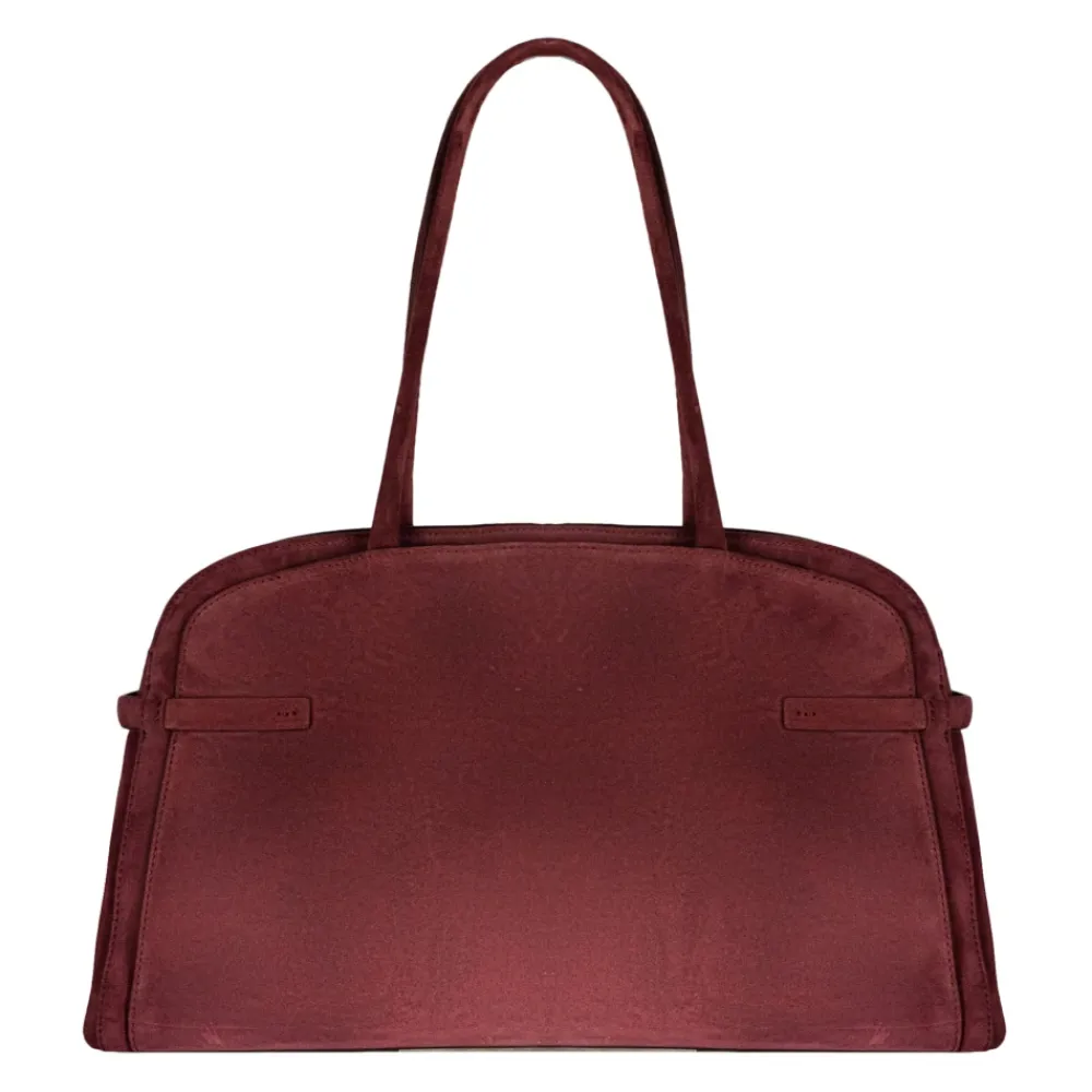 DAMES Orciani Aura Peach Grote Schoudertas van Suède