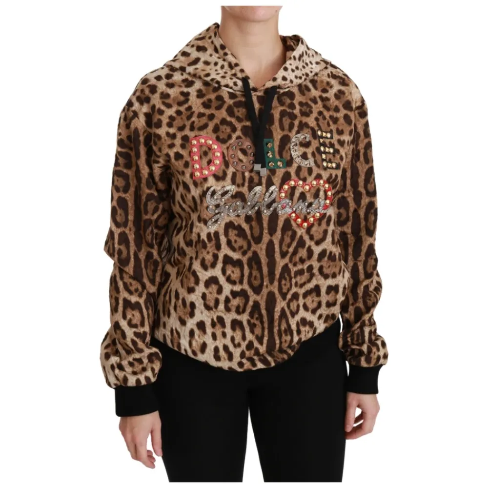 DAMES Dolce & Gabbana Hoodies & Sweatvesten^Ayers Luipaard Hoodie