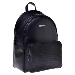 Heren Baldinini Rugzakken|Tassen^Backpack in black speckled leather