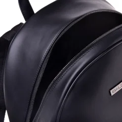 Heren Baldinini Rugzakken|Tassen^Backpack in black speckled leather