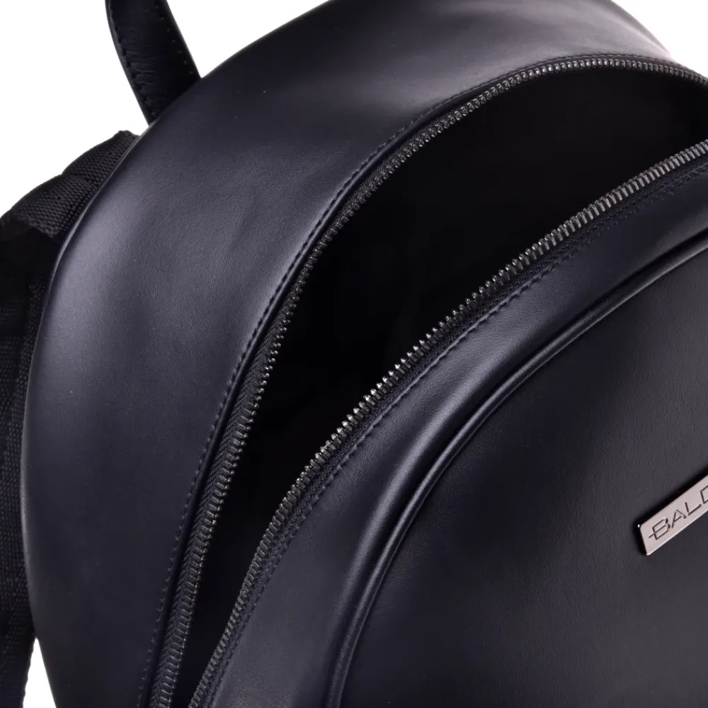 Heren Baldinini Rugzakken|Tassen^Backpack in black speckled leather