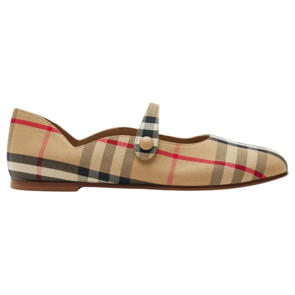 Burberry Ballerina`s met spitse neus